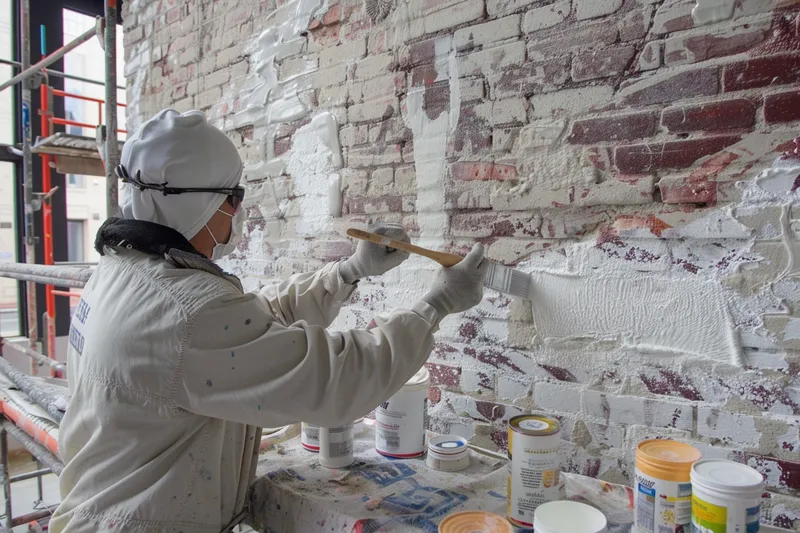 como pintar una pared de ladrillo